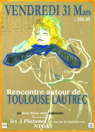 Conférence histoire de l'art Henri Toulouse Lautrec