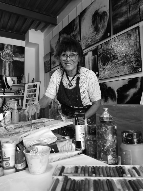 Anne Clo, artiste peintre de Nyons, Anne Plongeur