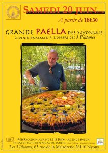 Grande paella proposée p