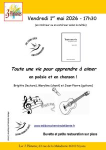 Lire la suite à propos de l’article Toute une vie pour apprendre à aimer • 1er mai 2026