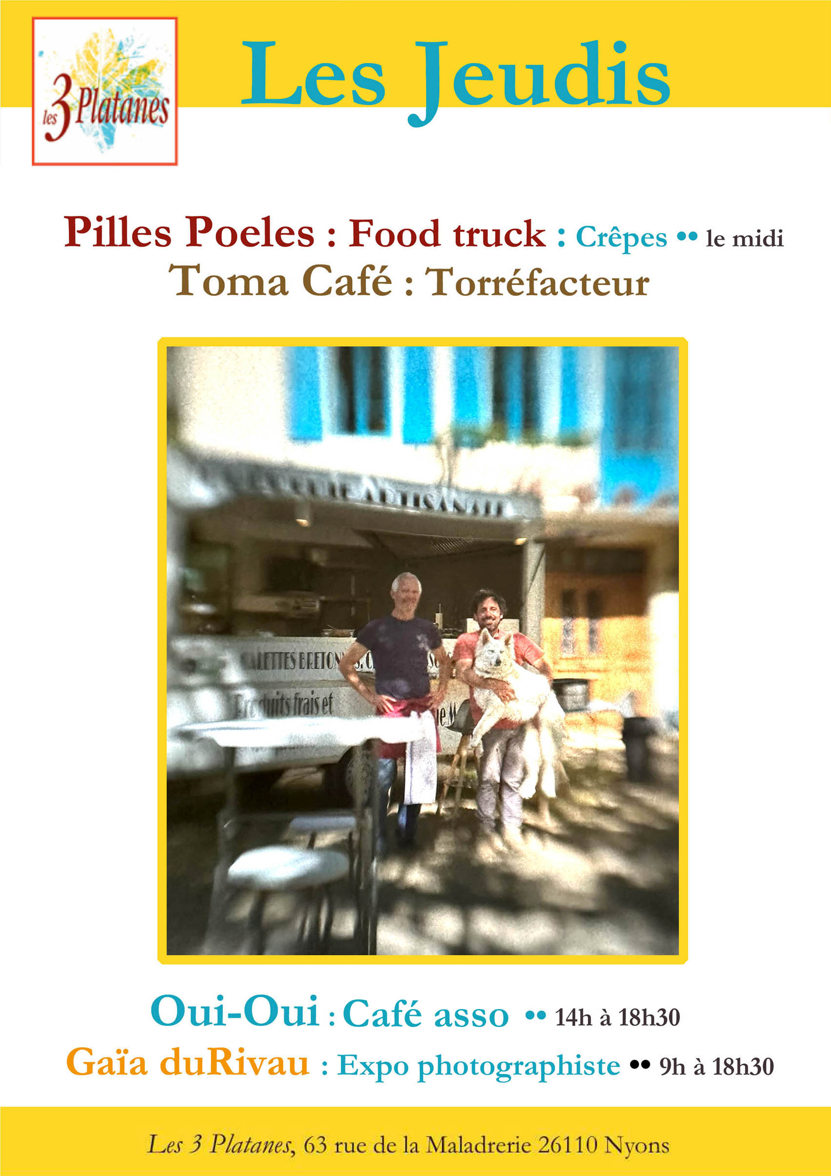 Lire la suite à propos de l’article Les Jeudis aux 3 Platanes