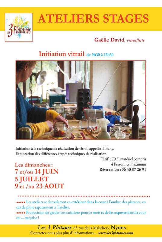 Lire la suite à propos de l’article Initiation au Vitrail, par Gaëlle David