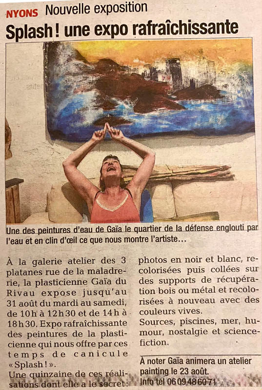 Exposition photographiste de Gaïa du Rivau